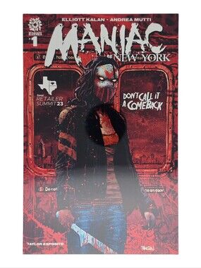 Maniac Of New York #1 Diamond Retailer Summit Exclusive Metal Cover Aftershock